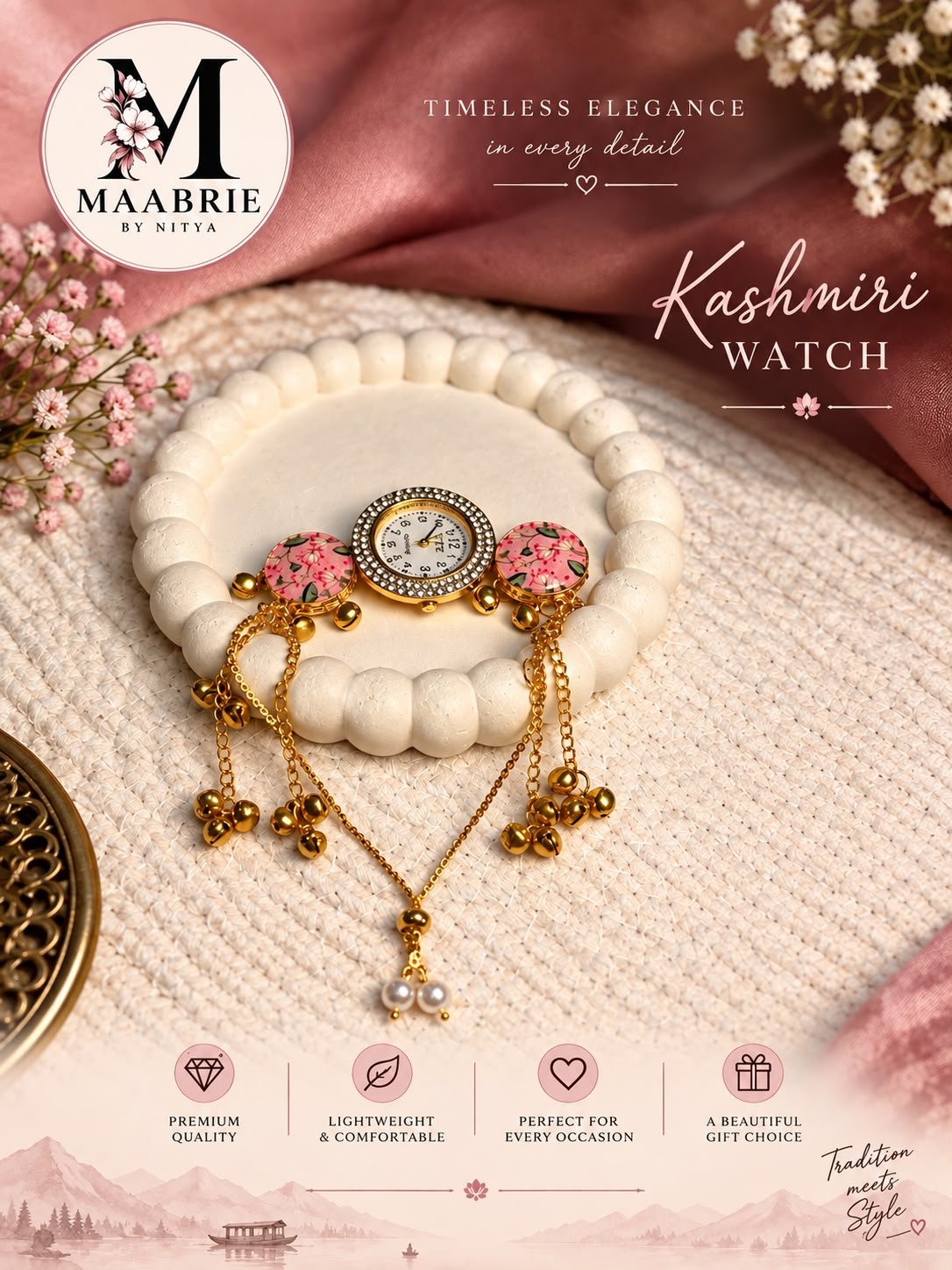 Kashmiri Charm Bracelet Watch